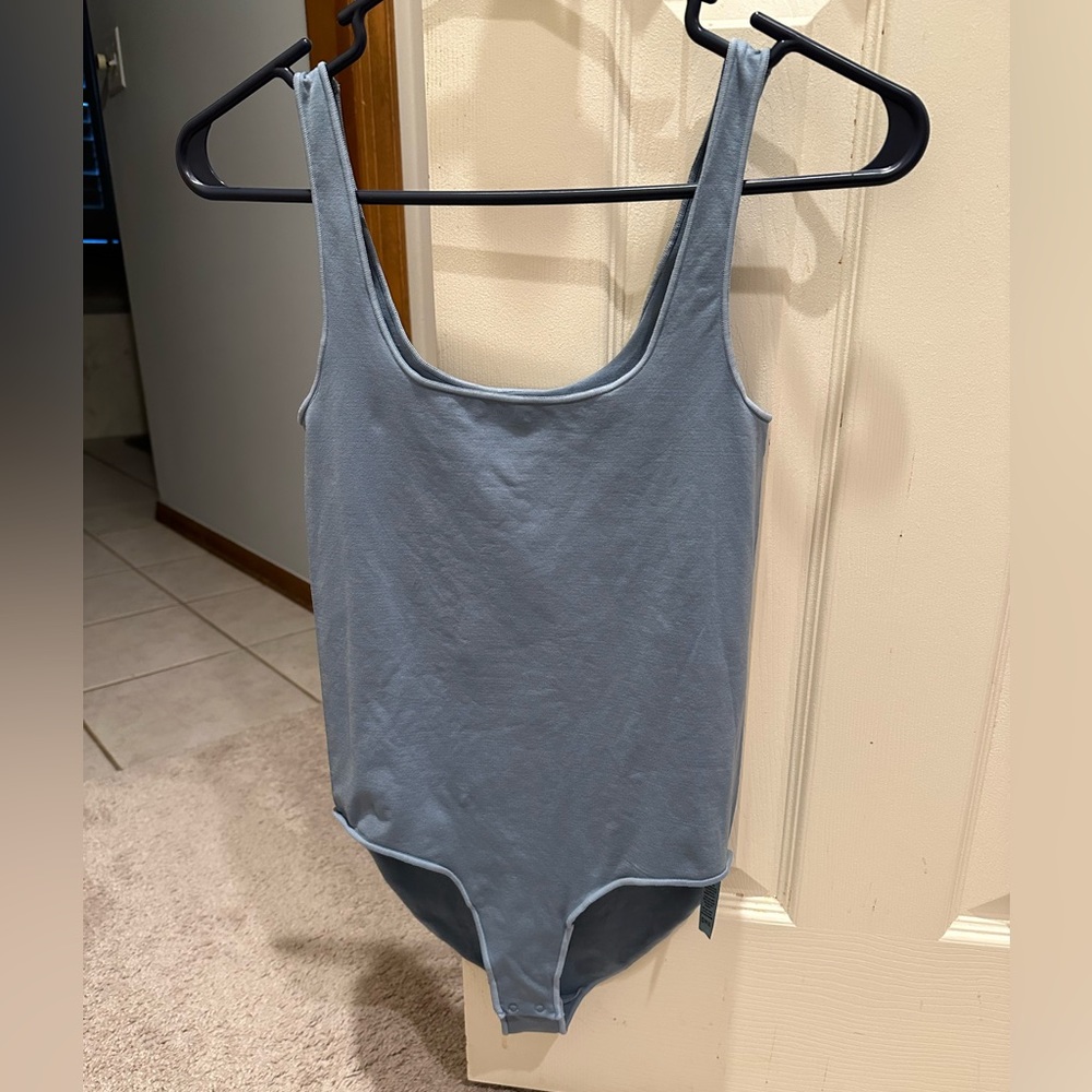 Skims blue grey tank bodysuit sz s/m